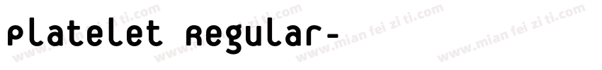 Platelet Regular字体转换